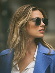 Maxine wool rich coat - Azure Blue | NRBY Clothing