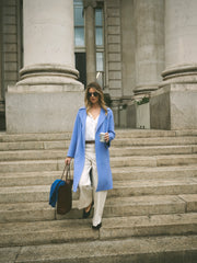 Maxine wool rich coat - Azure Blue | NRBY Clothing