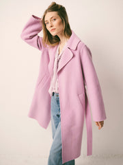 Maxine wool rich coat - Pink | NRBY Clothing