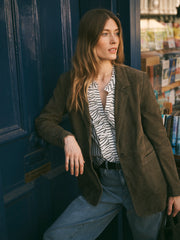 Mikki suede jacket - Khaki | NRBY Clothing