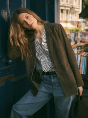 Mikki suede jacket - Khaki | NRBY Clothing