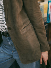 Mikki suede jacket - Khaki | NRBY Clothing