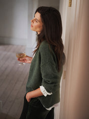 Micheala alpaca blend cardigan - Khaki