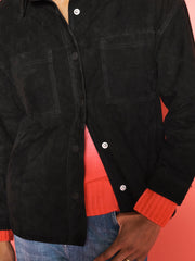 Miley Suede Fringed Jacket - Ink