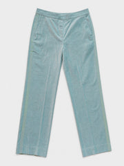 Miranda cotton velvet trouser - Soft Sage