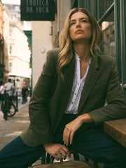 Molly cotton embellished shirt - White