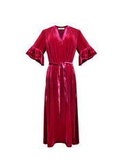 Tatiana velvet maxi dress - Hot Pink