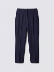 Mandy wool blend tapered leg trouser - Navy | NRBY Clothing
