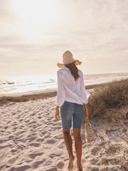 Margot gauze linen shirt - White | NRBY Clothing