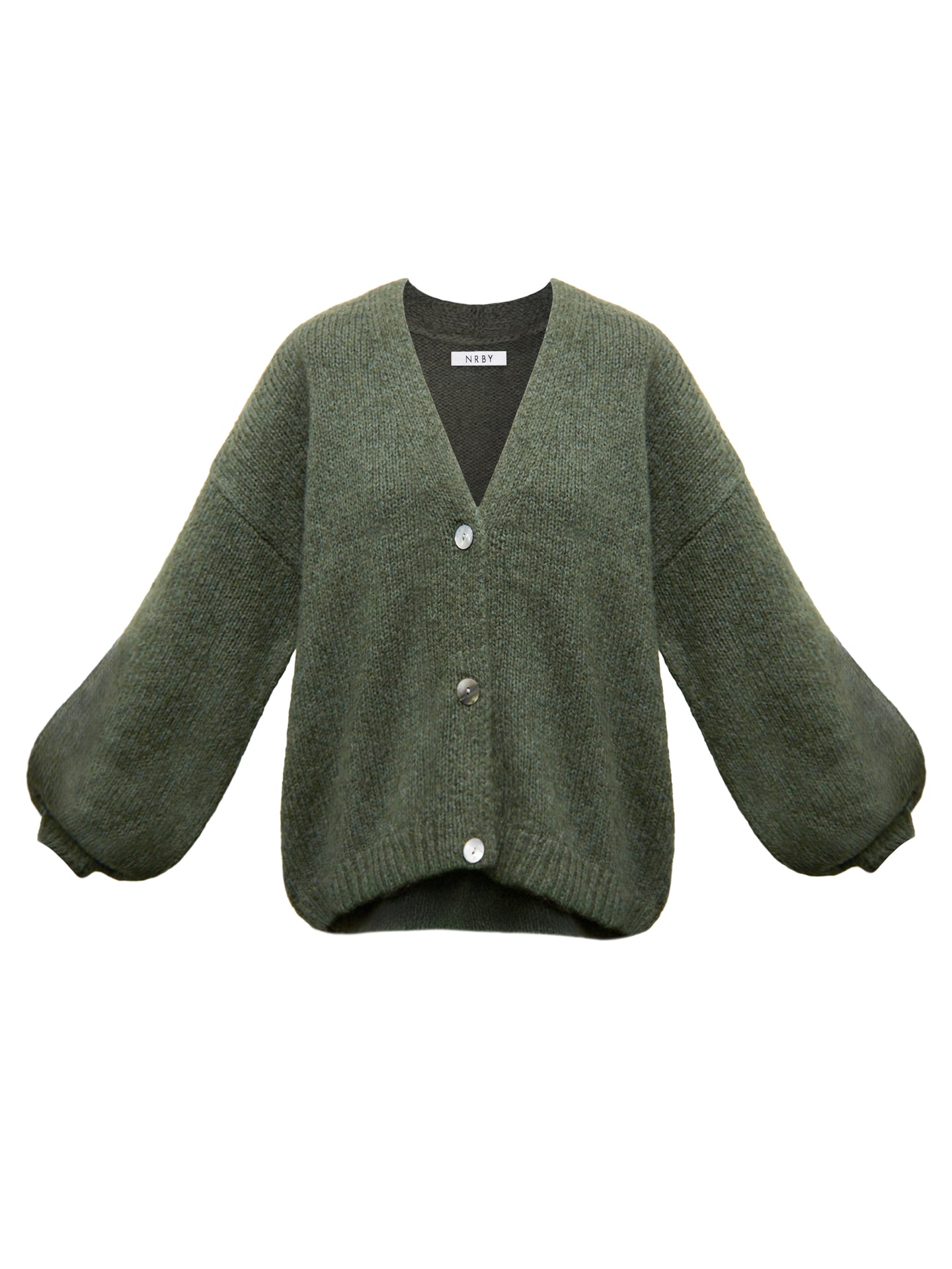 Micheala alpaca blend cardigan - Khaki