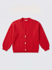 Michaela alpaca blend cardigan - Red