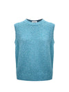 Morgan cotton moss stitch tank - Teal