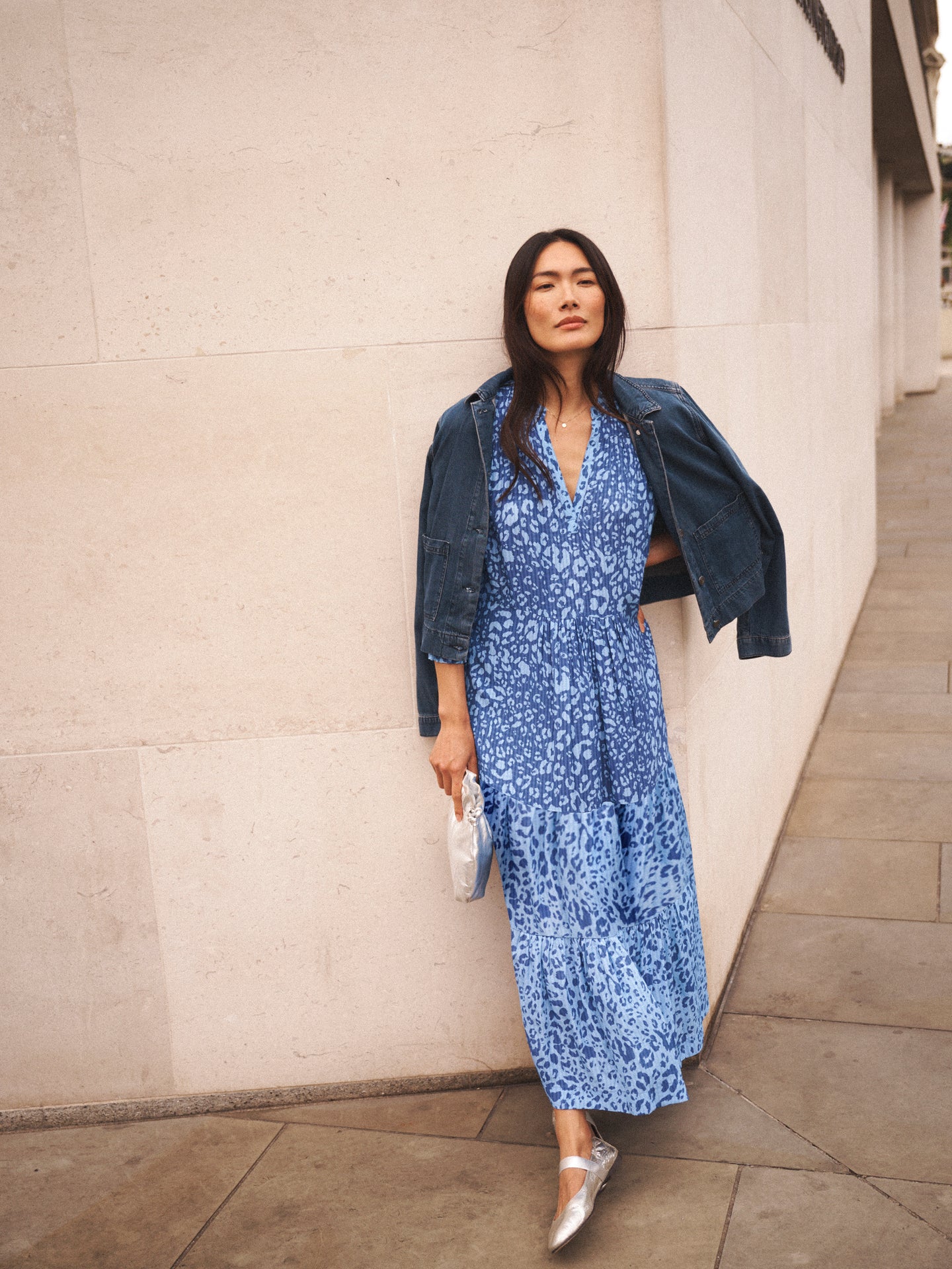 Naomi tonal animal print dress
