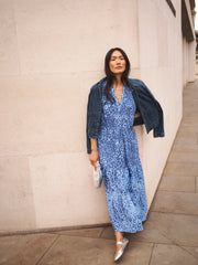 Naomi tonal animal print dress