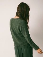 Nell alpaca blend v-neck sweater - Khaki