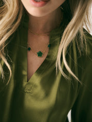 Nikki silk satin top - Wasabi | NRBY Clothing