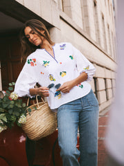 Nilli cotton embroidered shirt | NRBY Clothing