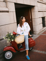 Nilli cotton embroidered shirt | NRBY Clothing