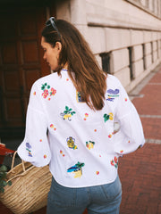 Nilli cotton embroidered shirt | NRBY Clothing
