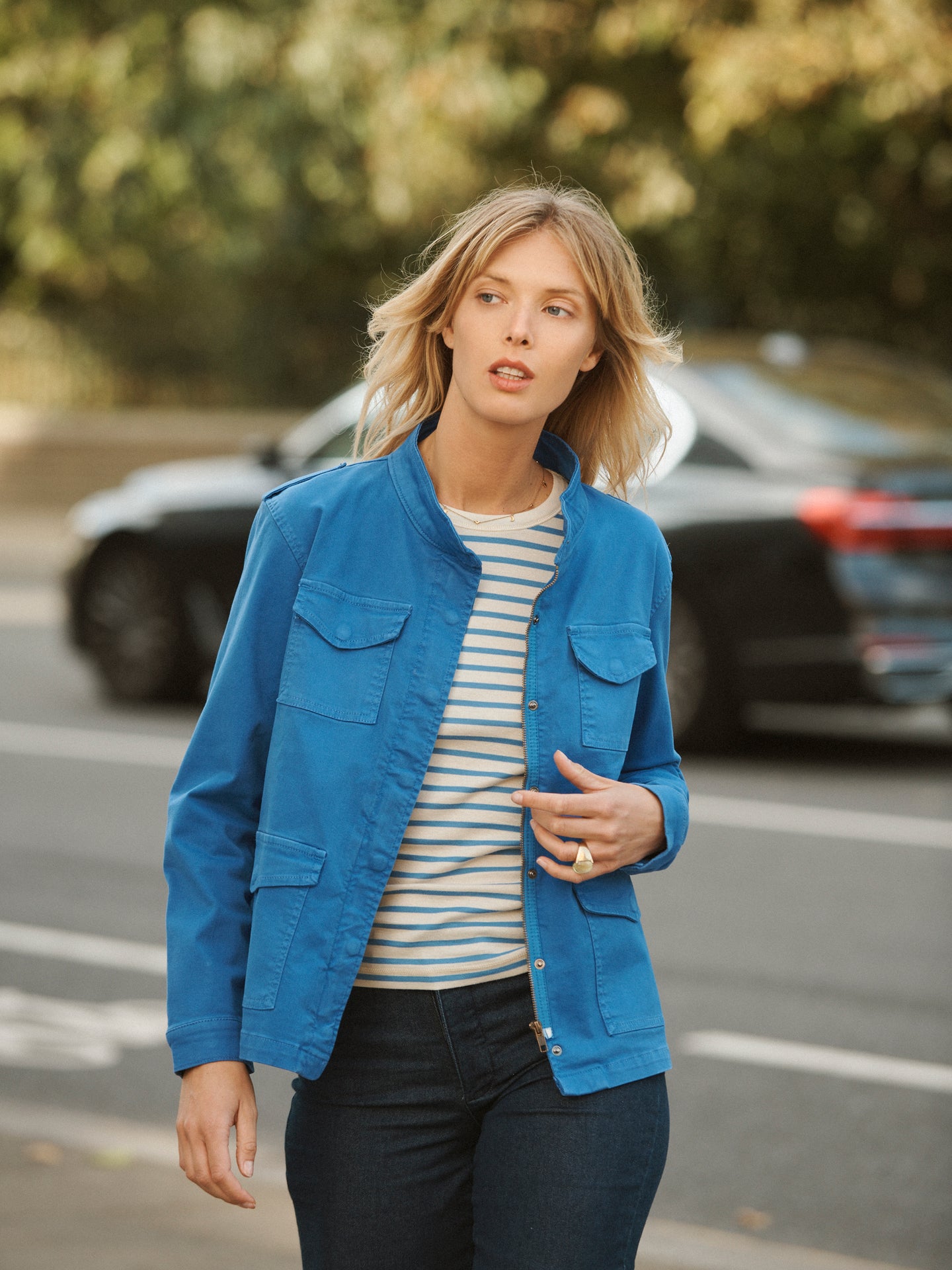 Blue Cotton Jacket