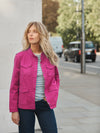 Monica cotton utility jacket - Hot Pink