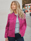 Monica cotton utility jacket - Hot Pink