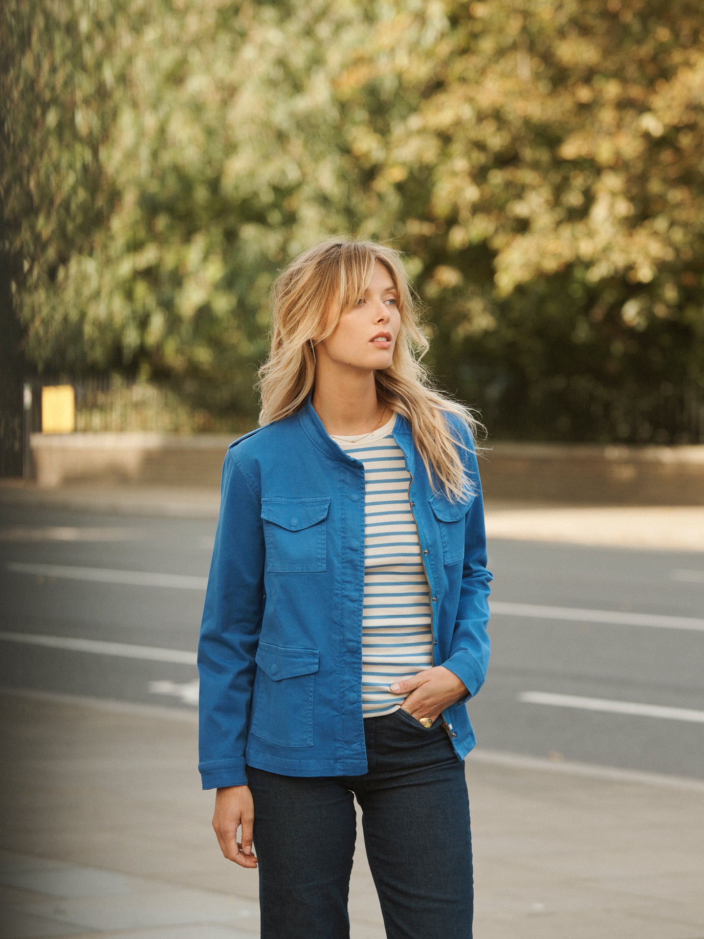 Blue Cotton Jacket