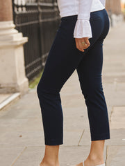 Frenchie cotton stretch trousers - Navy | NRBY Clothing