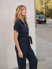 Lola tencel jumpsuit - Navy | NRBY Clothing