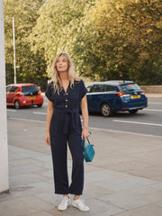 Lola tencel jumpsuit - Navy | NRBY Clothing