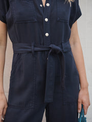 Lola tencel jumpsuit - Navy | NRBY Clothing