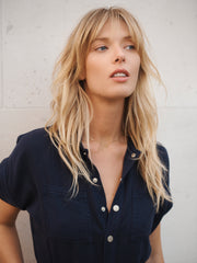 Lola tencel jumpsuit - Navy | NRBY Clothing