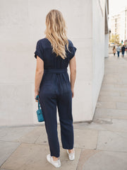 Lola tencel jumpsuit - Navy | NRBY Clothing
