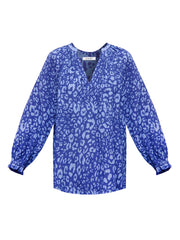 Nicola tonal animal print top