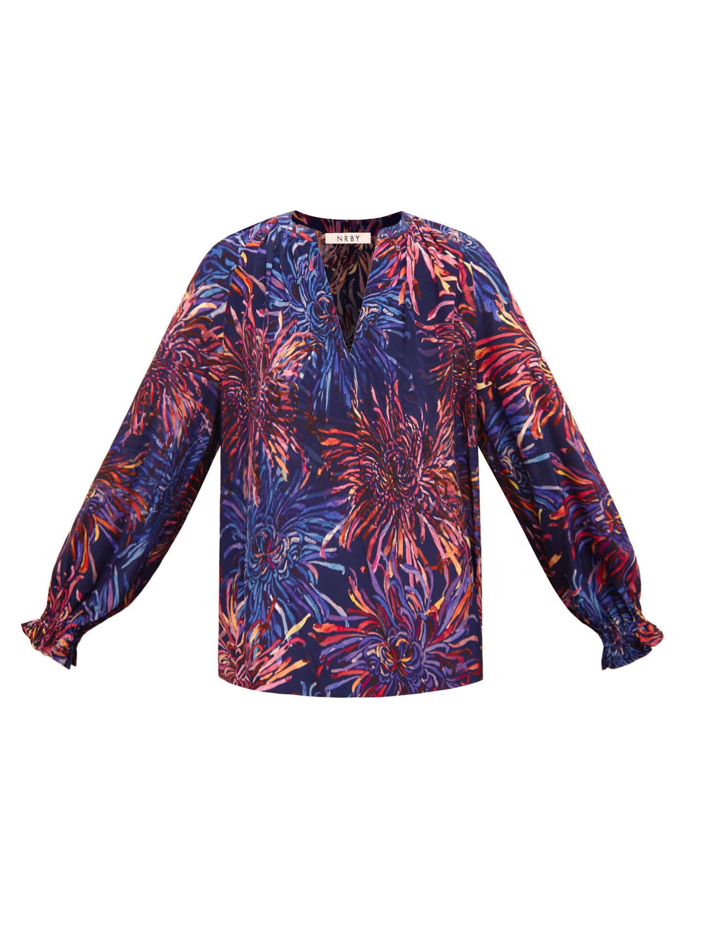 Nikki silk firework flower top