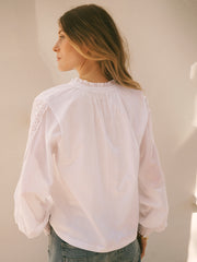 Olivia cotton shirt - White | NRBY Clothing