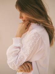 Olivia cotton shirt - White | NRBY Clothing
