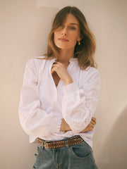 Olivia cotton shirt - White | NRBY Clothing