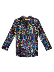 Opal ribbon printed top