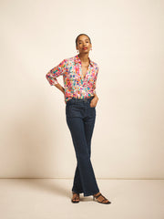 Opal bright ribbon print shirt | NRBY Clothing