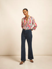Opal bright ribbon print shirt | NRBY Clothing