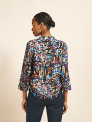 Opal ribbon printed top