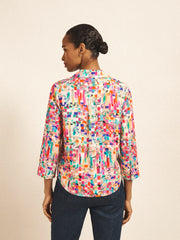 Opal bright ribbon print shirt | NRBY Clothing