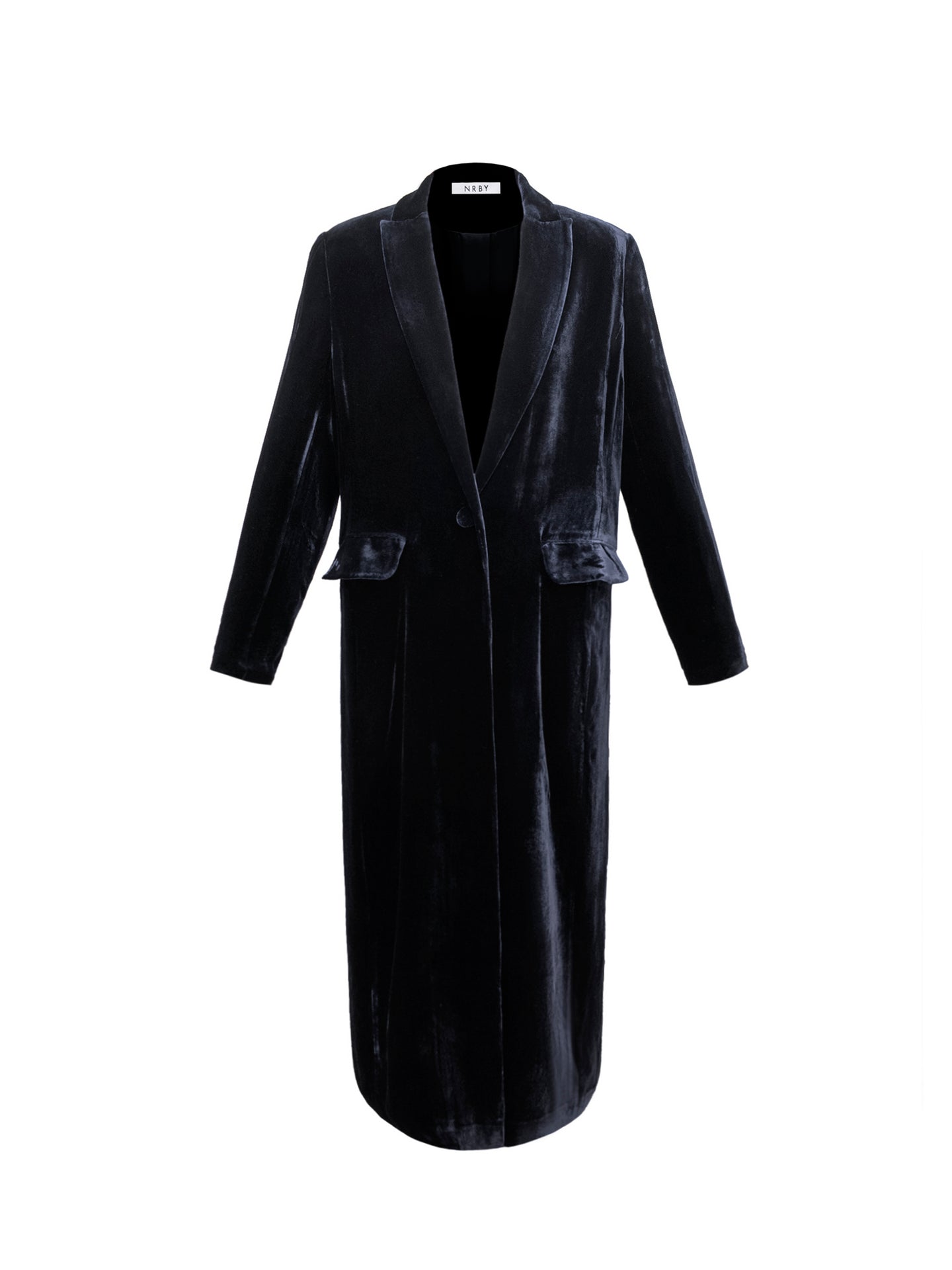 Odette velvet opera coat - Carbon