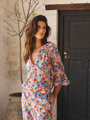 Ophelia silk kilim print shirt | NRBY Clothing