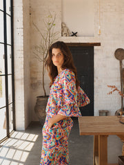 Ophelia silk kilim print shirt | NRBY Clothing