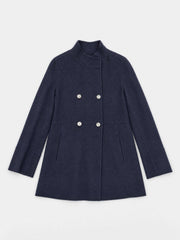 Panita wool rich coat - Navy | NRBY Clothing