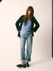 Panita wool rich coat - Navy | NRBY Clothing