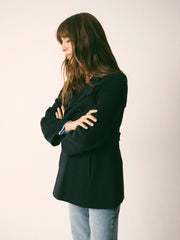 Panita wool rich coat - Navy | NRBY Clothing