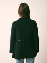 Panita wool rich coat - Navy | NRBY Clothing
